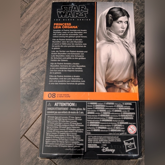 Star Wars Black Series Princess Leia Organa Action Figure - White and Black - Picture 2 of 7